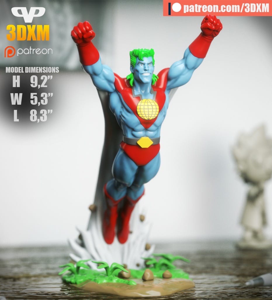 P站图纸印象馆 Chibi STL 地球超人 Chibi STL 地球超人