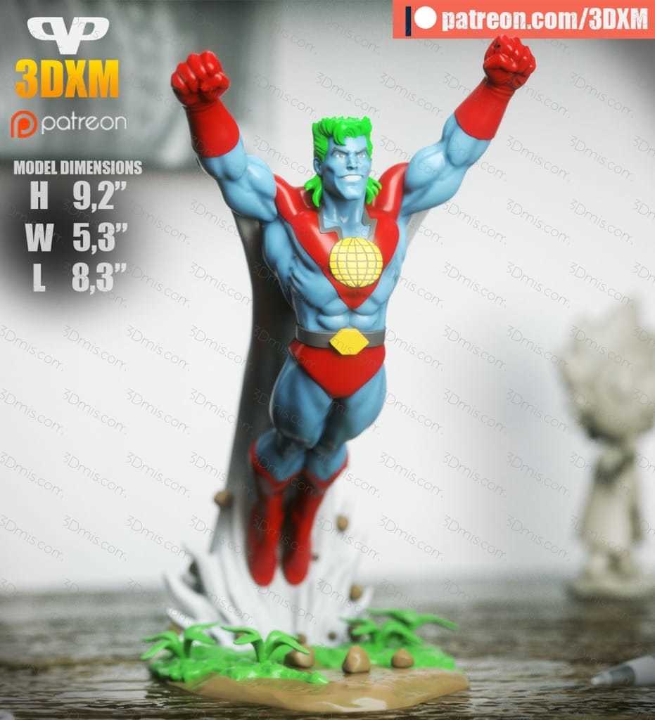 P站图纸印象馆 Chibi STL 地球超人 Chibi STL 地球超人