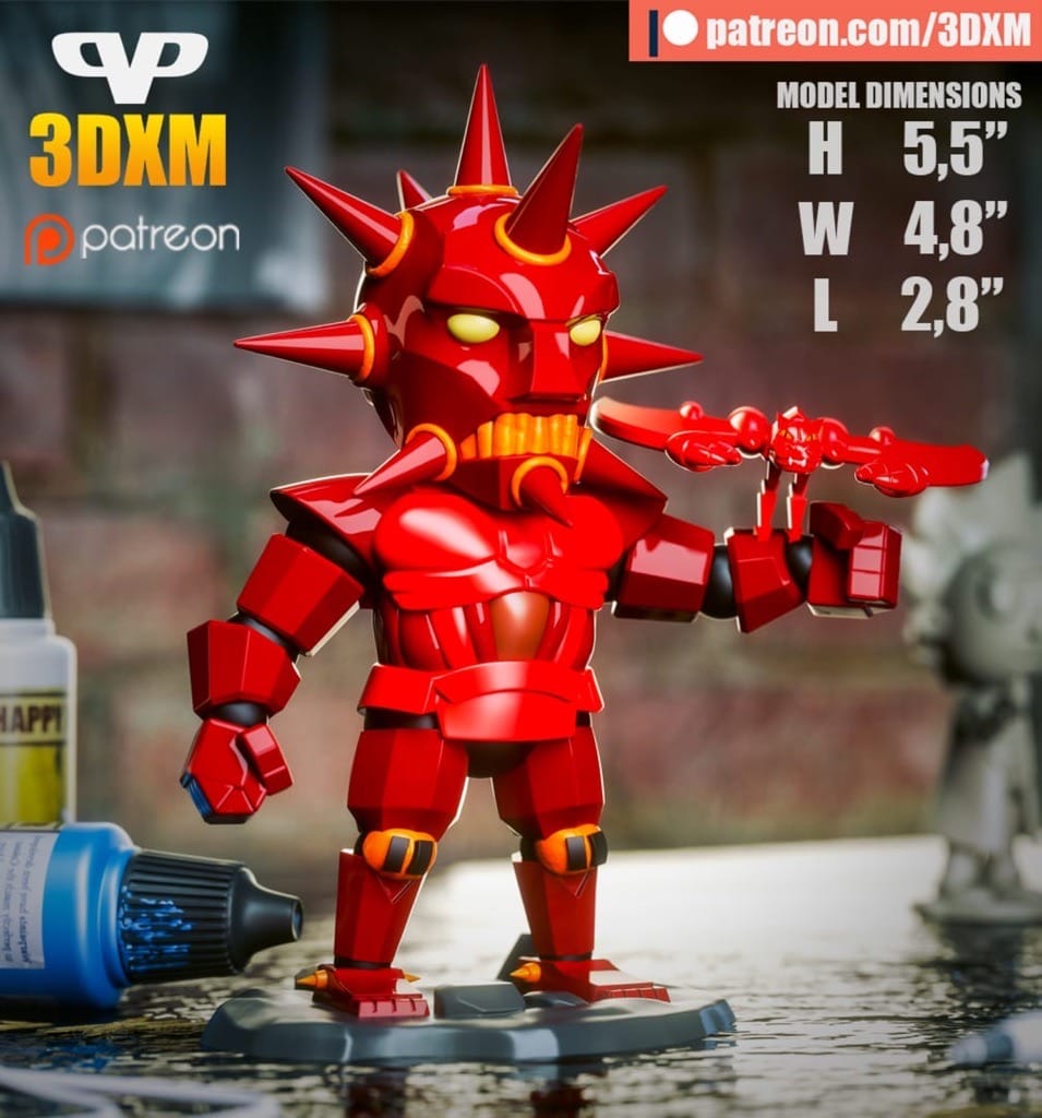 P站图纸印象馆 Chibi STL 银鹰侠队 星球魔 Chibi STL 银鹰侠队 星球魔