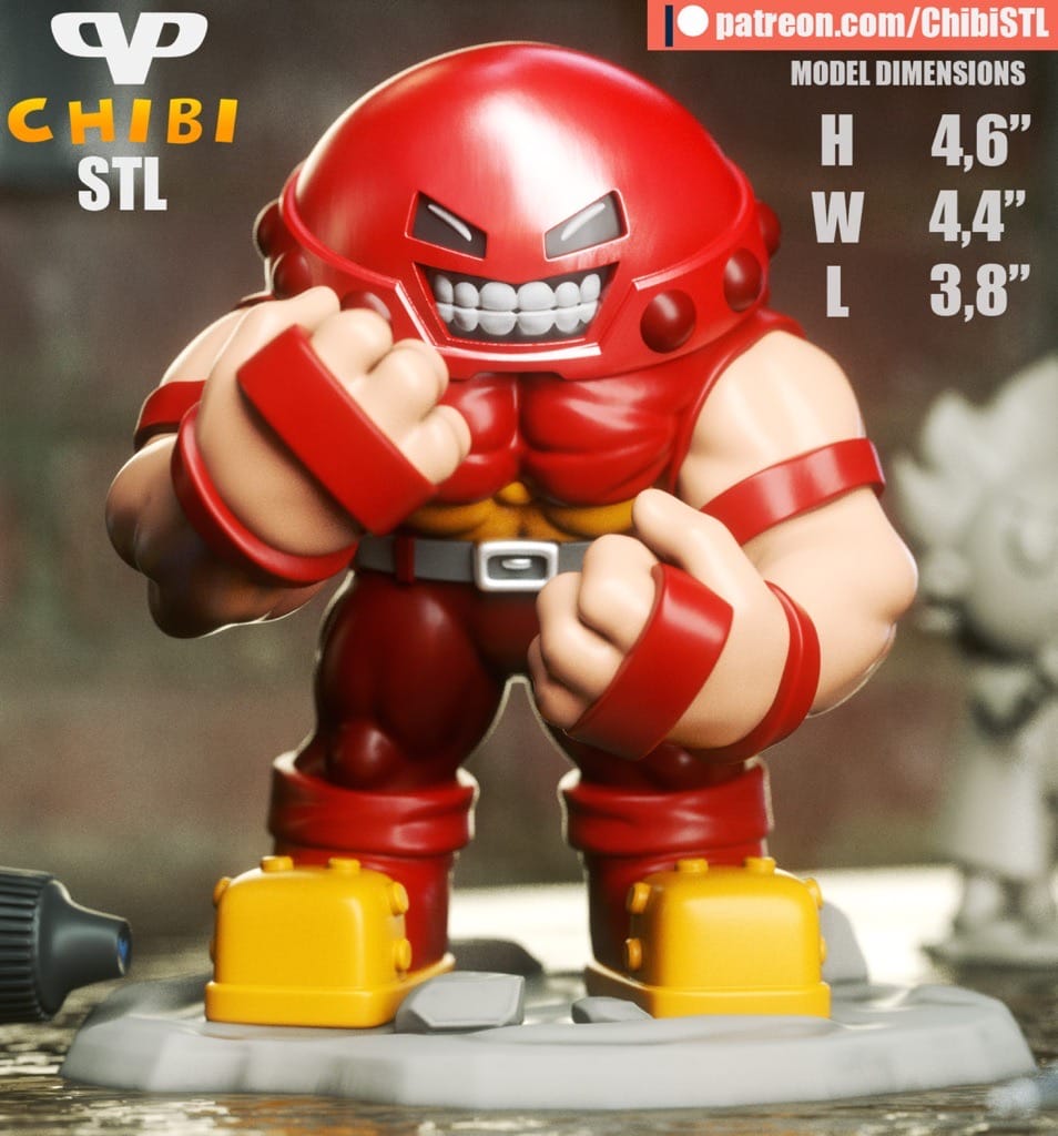 P站图纸印象馆 Chibi STL 漫威 红坦克 Chibi STL 漫威 红坦克