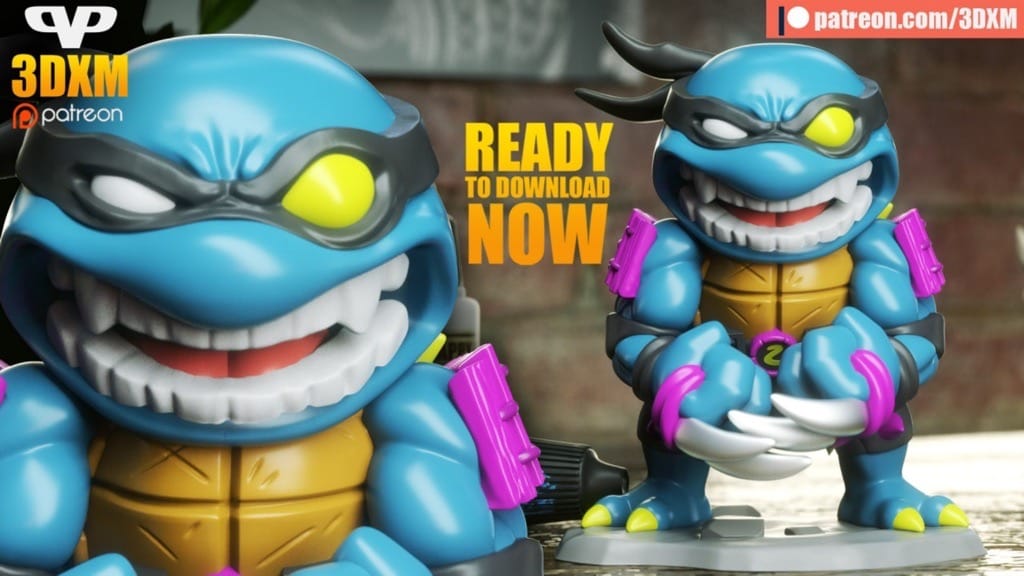 P站图纸印象馆 Chibi STL 忍者神龟 Chibi STL 忍者神龟