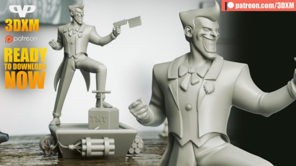 P站图纸印象馆 Chibi STL DC漫画 小丑 Chibi STL DC漫画 小丑