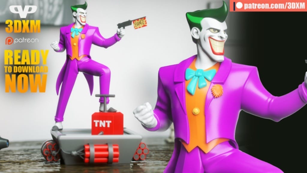 P站图纸印象馆 Chibi STL DC漫画 小丑 Chibi STL DC漫画 小丑