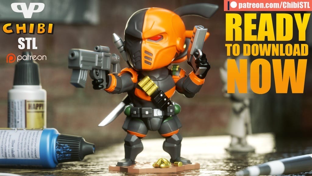 P站图纸印象馆 Chibi STL DC漫画 丧钟 Chibi STL DC漫画 丧钟