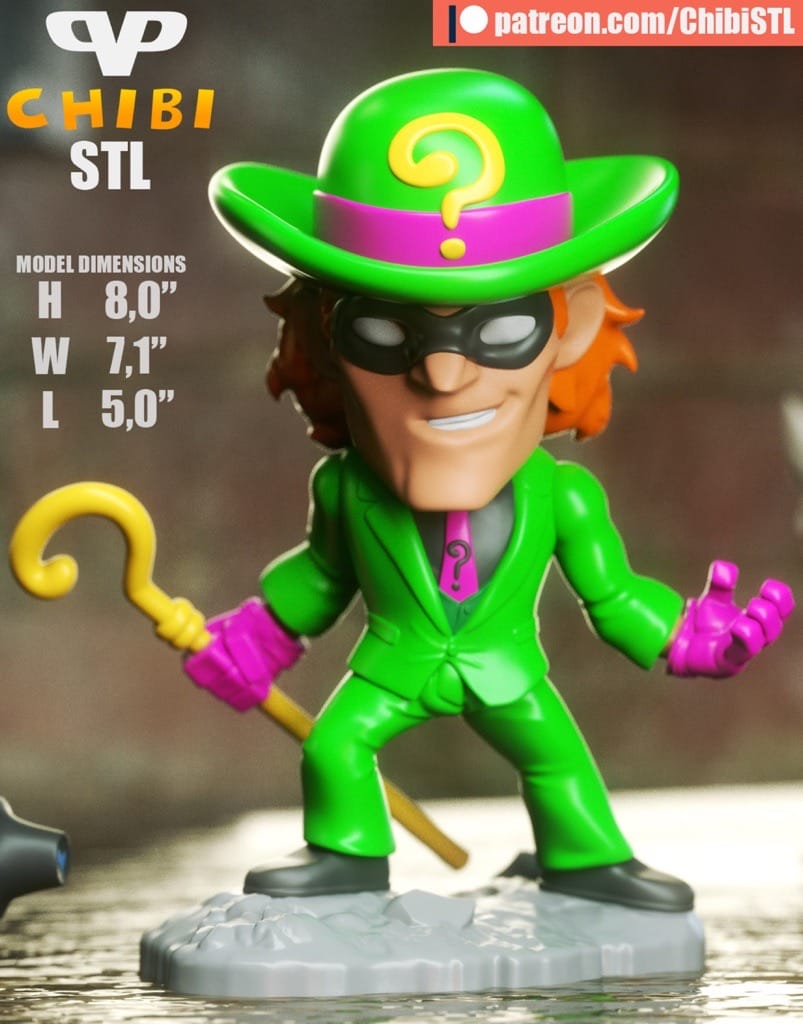 P站图纸印象馆 Chibi STL 降世神通和谜语人 Chibi STL 降世神通和谜语人