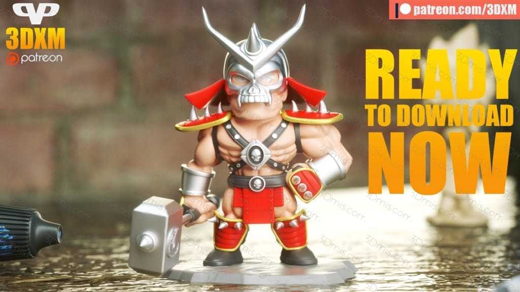 P站图纸印象馆 Chibi STL 真人快打 绍康 Chibi STL 真人快打 绍康