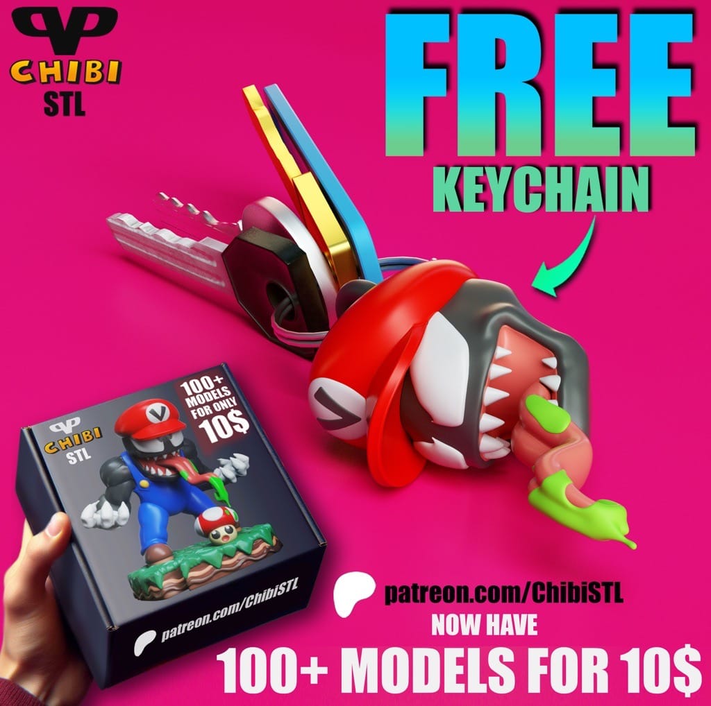 P站图纸印象馆 Chibi STL 超级马里奥 Chibi STL 超级马里奥