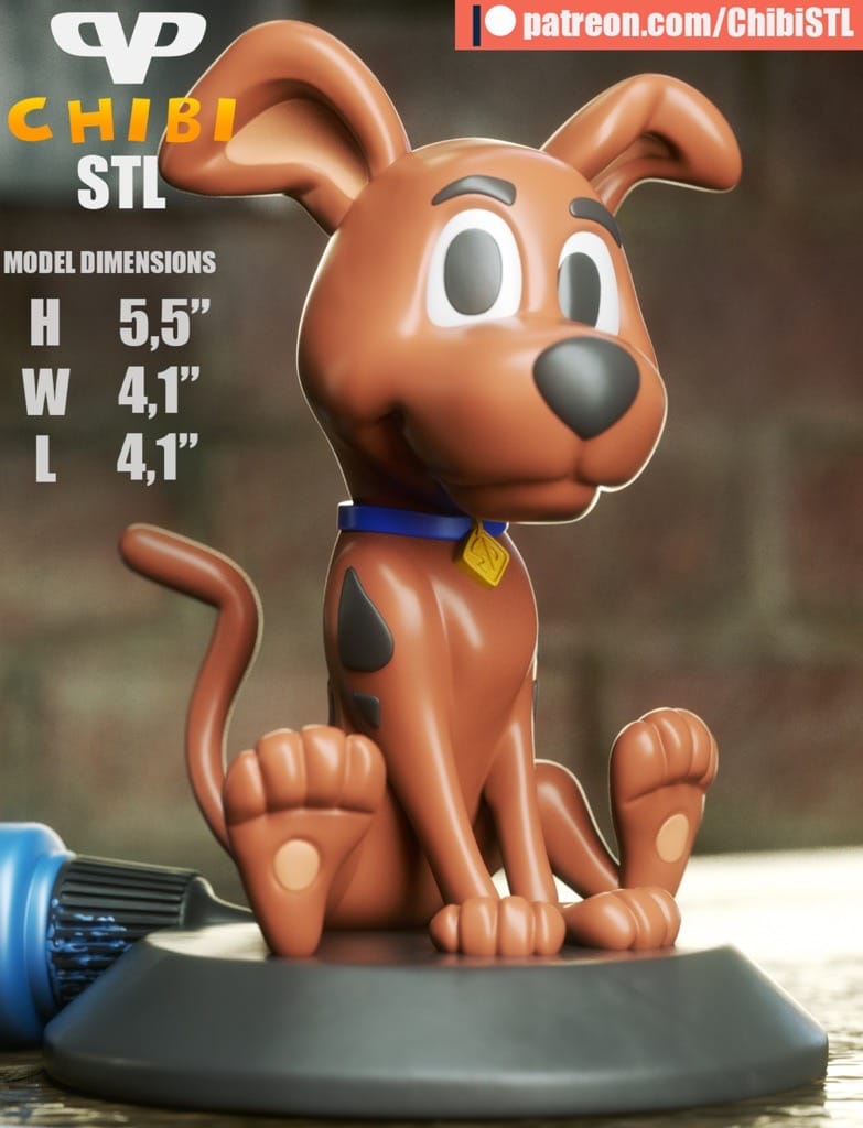 P站图纸印象馆 Chibi STL 史酷比狗 Chibi STL 史酷比狗