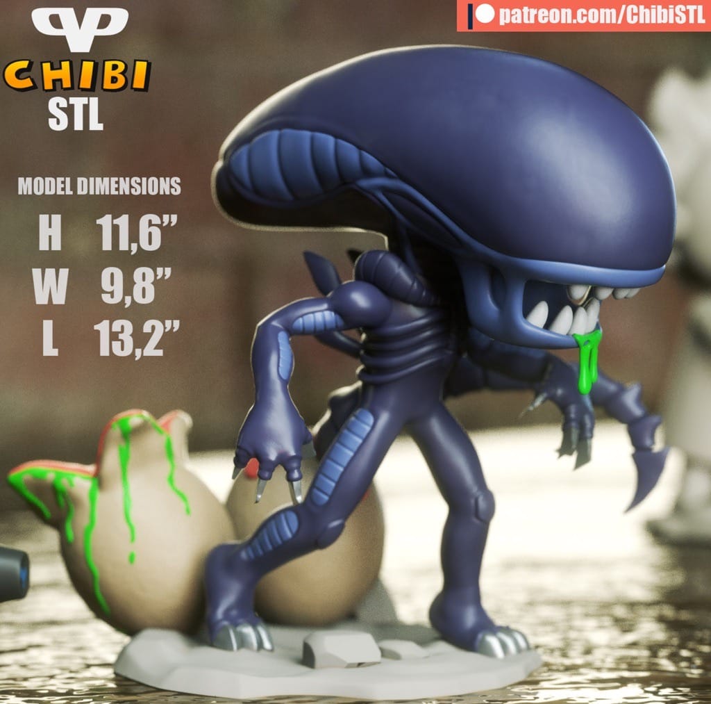 P站图纸印象馆 Chibi STL 异形 Chibi STL 异形