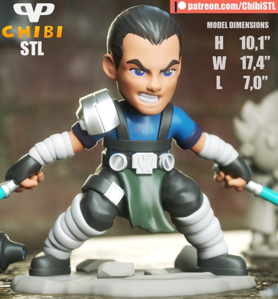 P站图纸印象馆 Chibi STL 星球大战 弑星者 Chibi STL 星球大战 弑星者