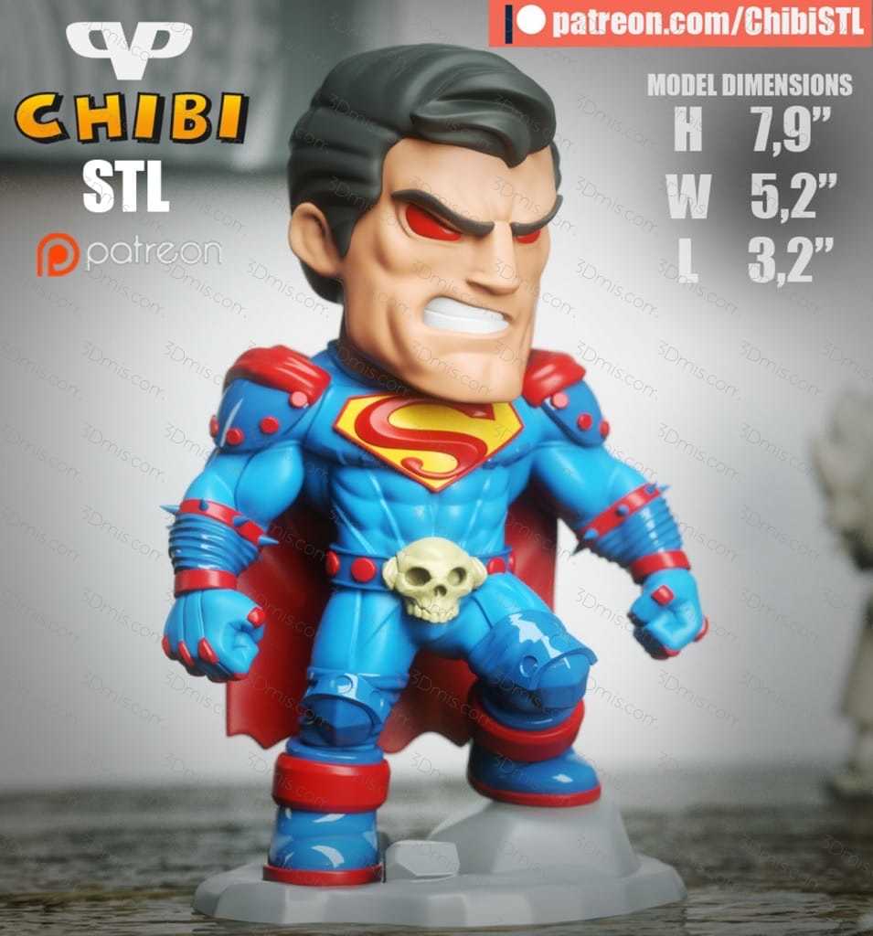 Chibi STL DC漫画 超人