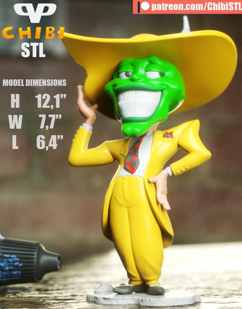 P站图纸印象馆 Chibi STL 变相怪杰 Chibi STL 变相怪杰