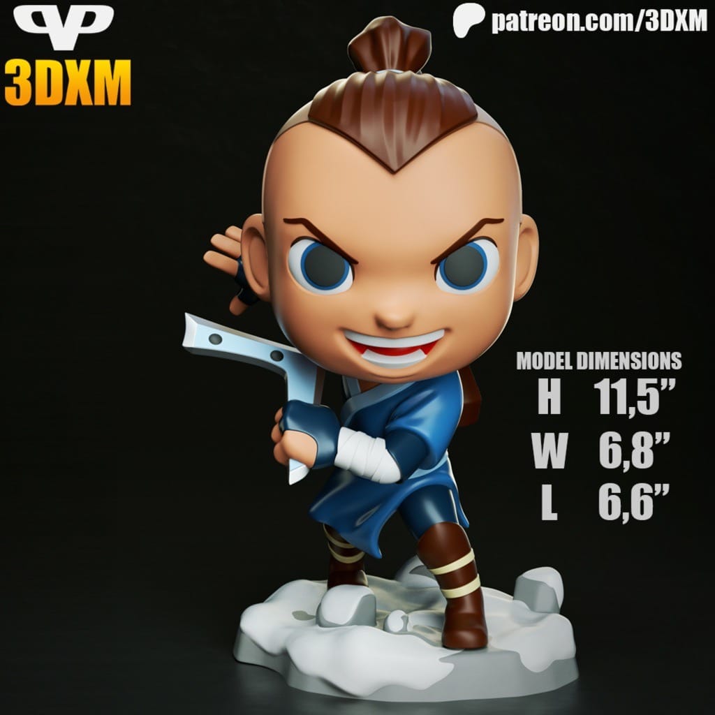 P站图纸印象馆 Chibi STL 降世神通 索卡 Chibi STL 降世神通 索卡