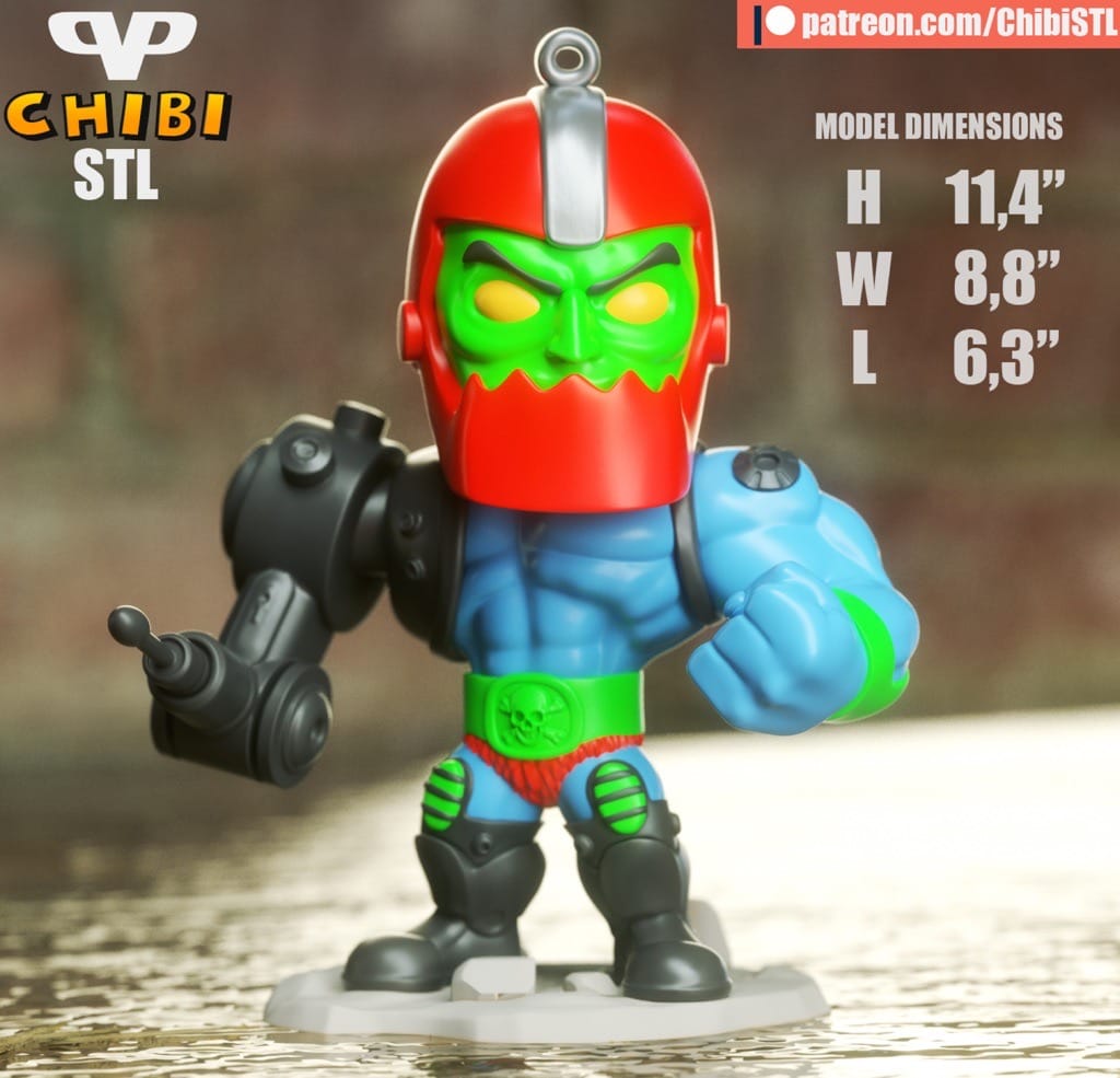 P站图纸印象馆 Chibi STL 宇宙的巨人希曼 铁嘴兵 Chibi STL 宇宙的巨人希曼 铁嘴兵