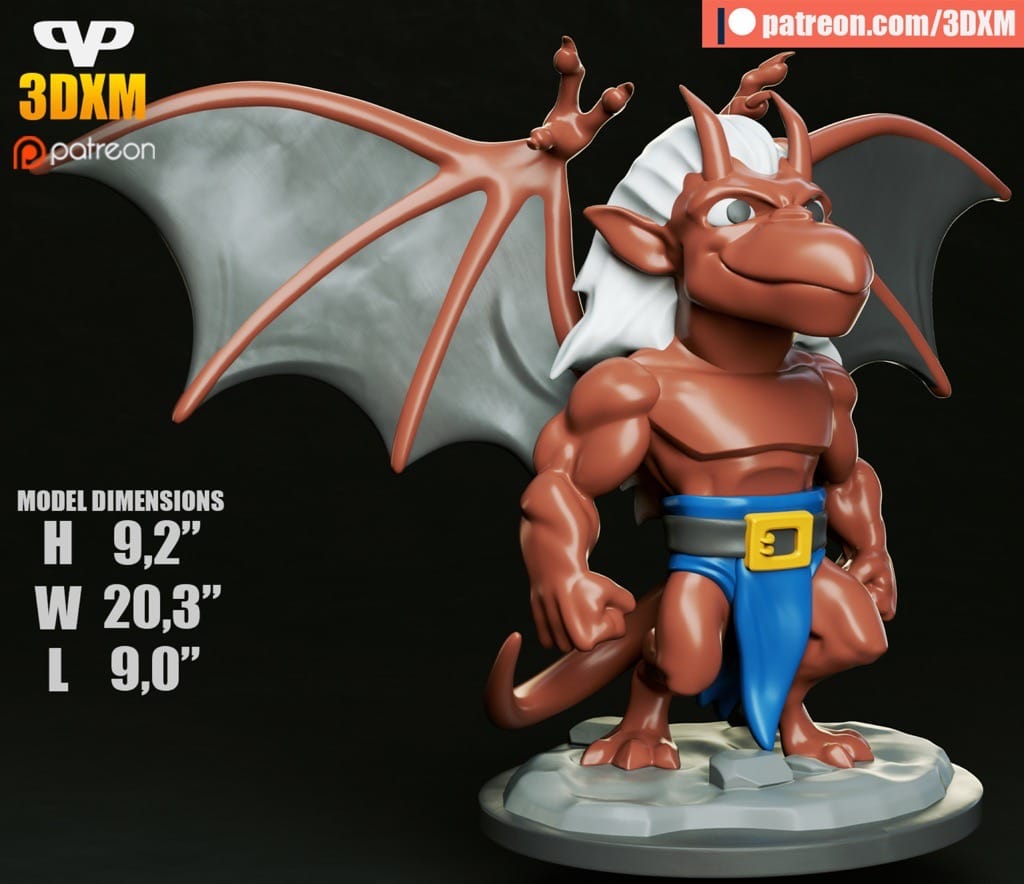 P站图纸印象馆 Chibi STL 夜行神龙 布鲁克林 Chibi STL 夜行神龙 布鲁克林