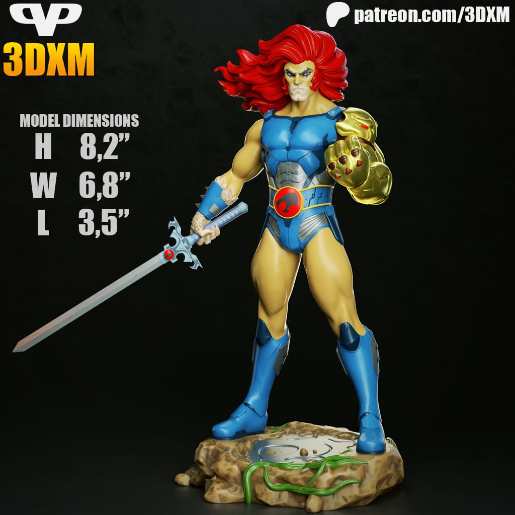 P站图纸印象馆 Chibi STL 霹雳猫 狮猫 Chibi STL 霹雳猫 狮猫