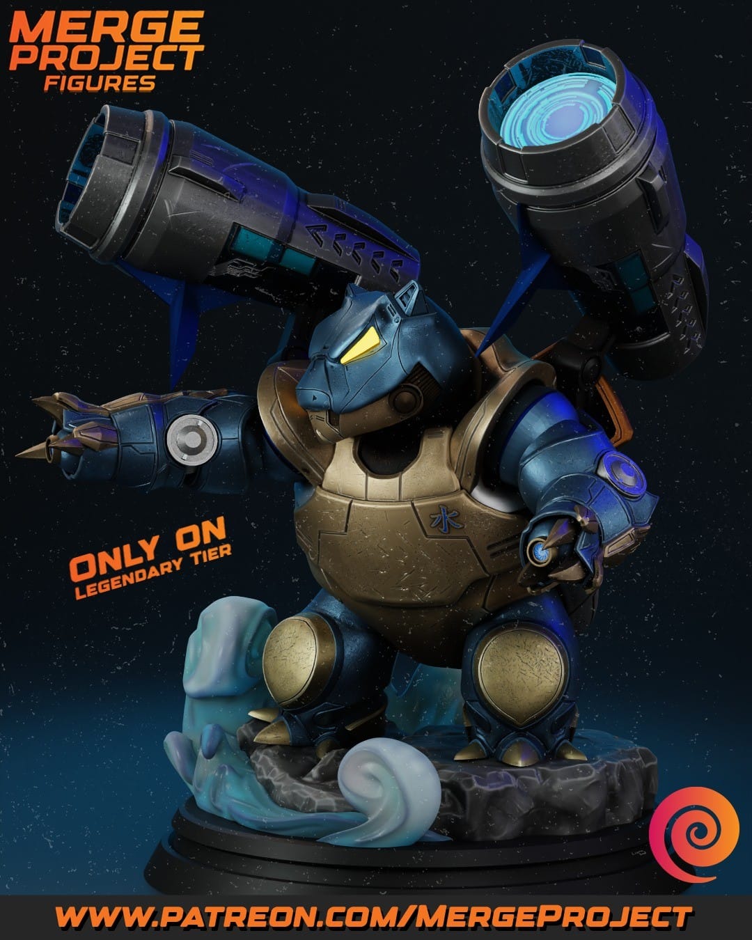 P站图纸印象馆 MPF 精灵宝可梦 水箭龟 MPF 精灵宝可梦 水箭龟