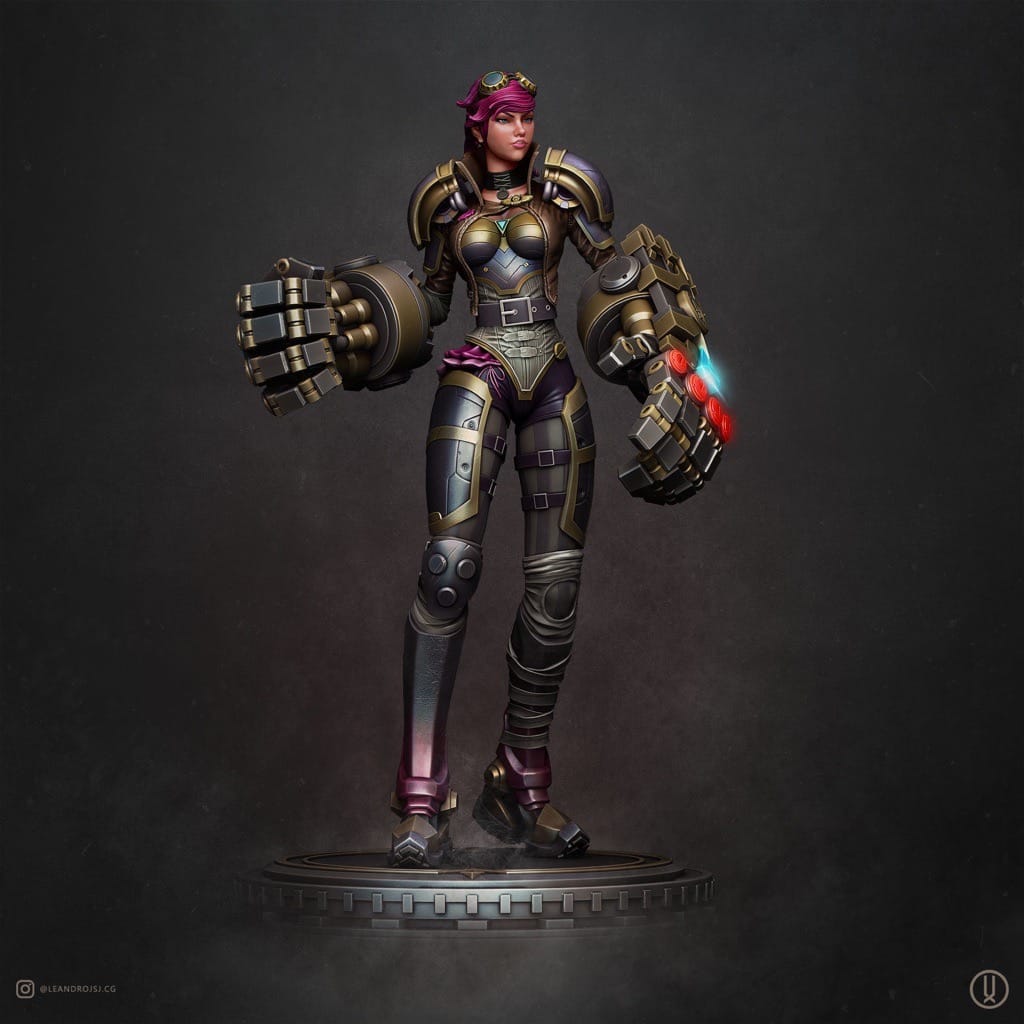 P站图纸印象馆 英雄联盟 蔚 英雄联盟 蔚