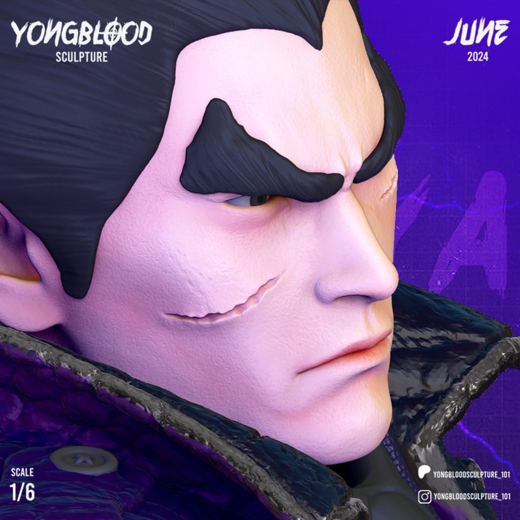 P站图纸印象馆 Yongblood Sculpture 铁拳 三岛一八 Yongblood Sculpture 铁拳 三岛一八