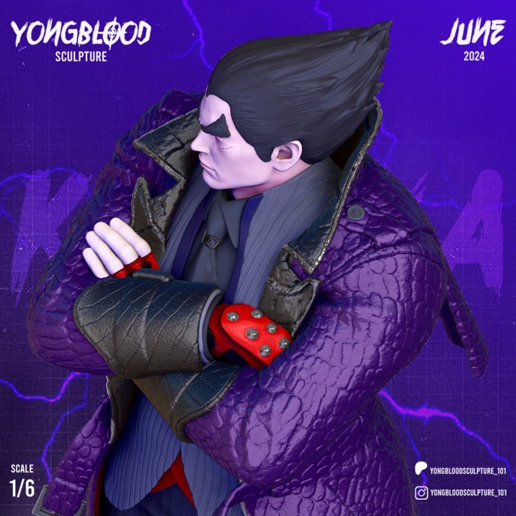 P站图纸印象馆 Yongblood Sculpture 铁拳 三岛一八 Yongblood Sculpture 铁拳 三岛一八