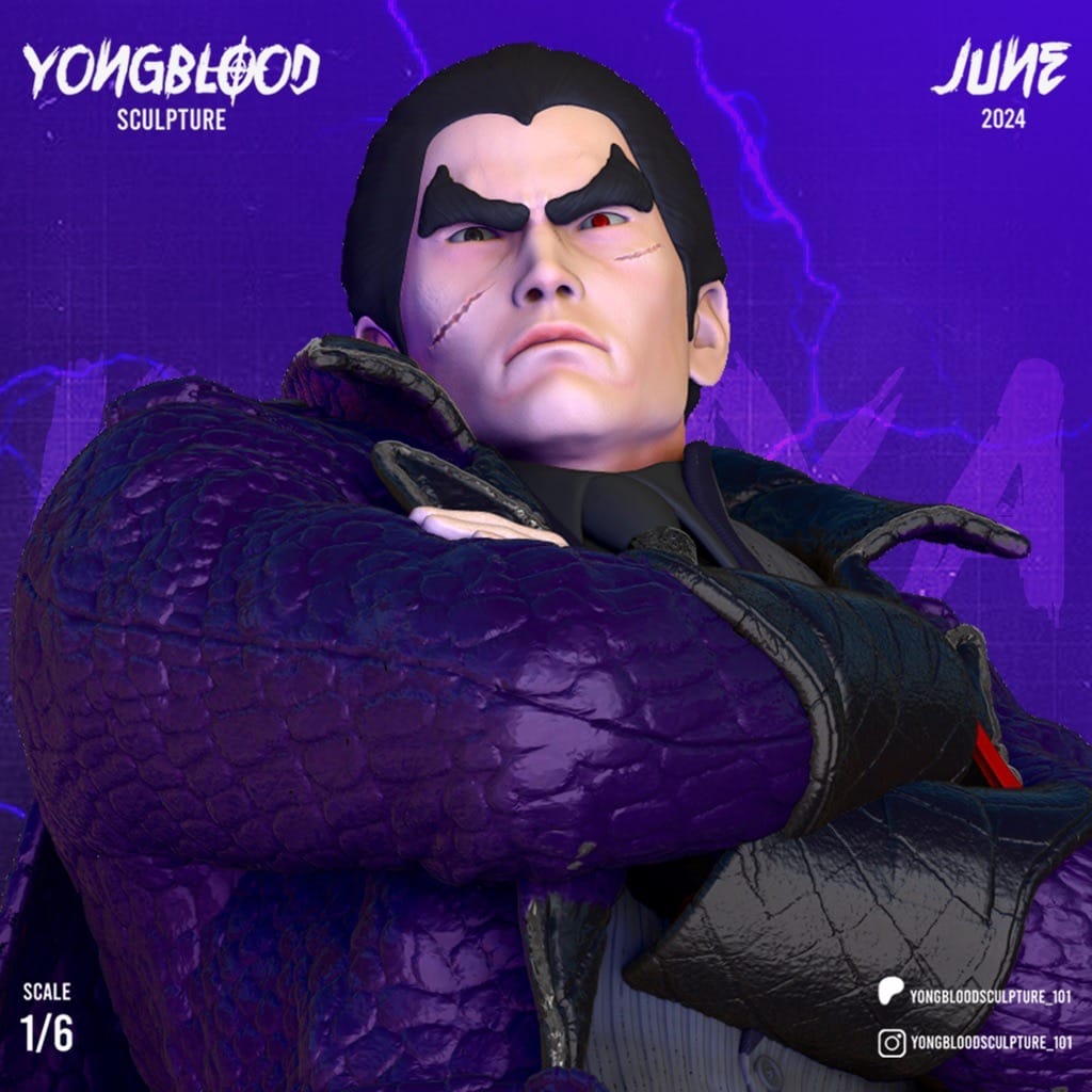 P站图纸印象馆 Yongblood Sculpture 铁拳 三岛一八 Yongblood Sculpture 铁拳 三岛一八