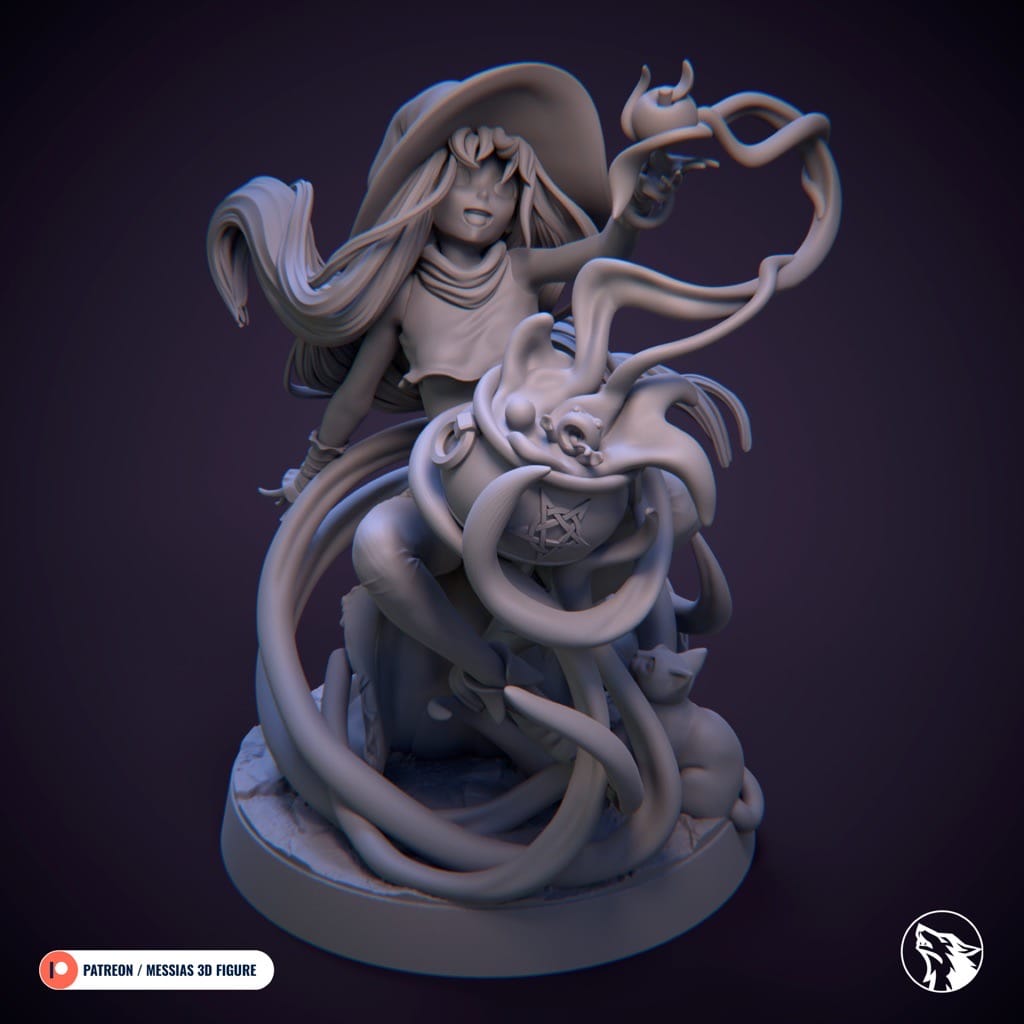 P站图纸印象馆 Messias 3D 万圣节的女巫 Messias 3D 万圣节的女巫