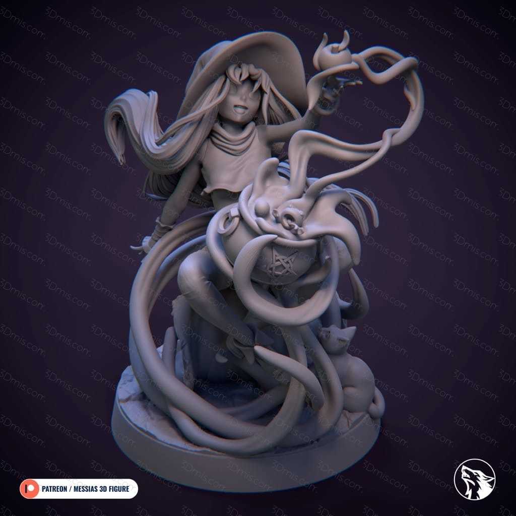 P站图纸印象馆 Messias 3D 万圣节的女巫 Messias 3D 万圣节的女巫