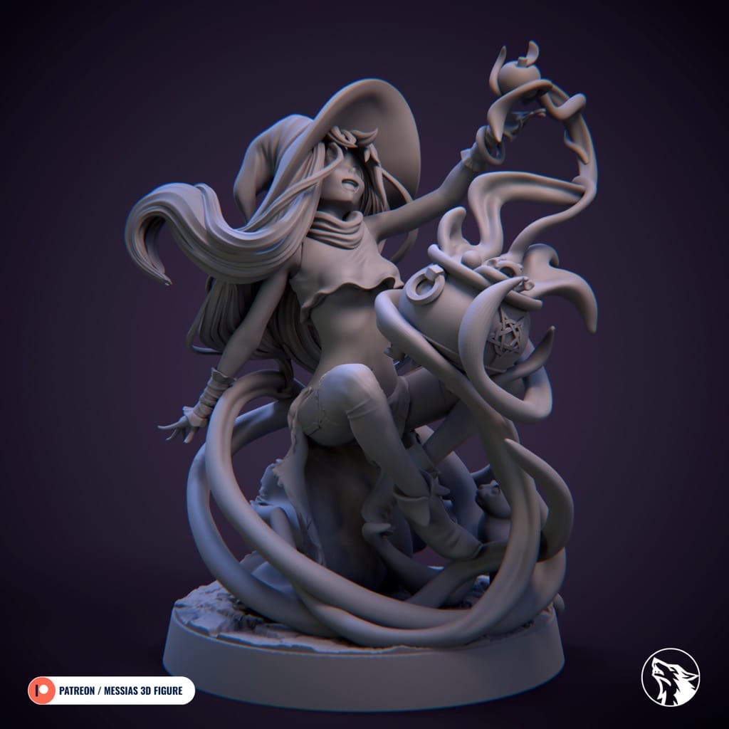 P站图纸印象馆 Messias 3D 万圣节的女巫 Messias 3D 万圣节的女巫