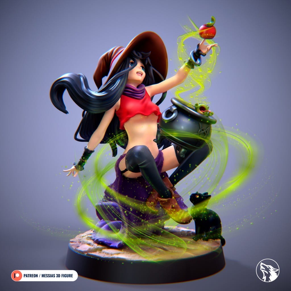 P站图纸印象馆 Messias 3D 万圣节的女巫 Messias 3D 万圣节的女巫