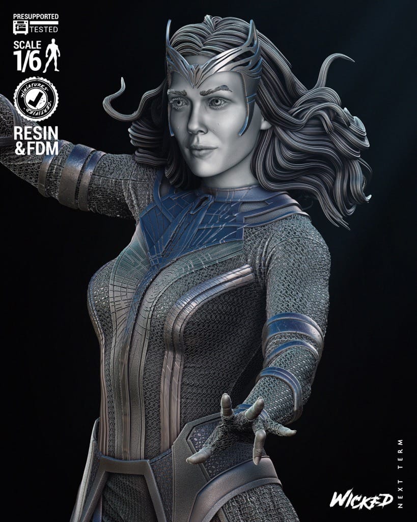 P站图纸印象馆 3DWicked 漫威 绯红女巫 3DWicked 漫威 绯红女巫