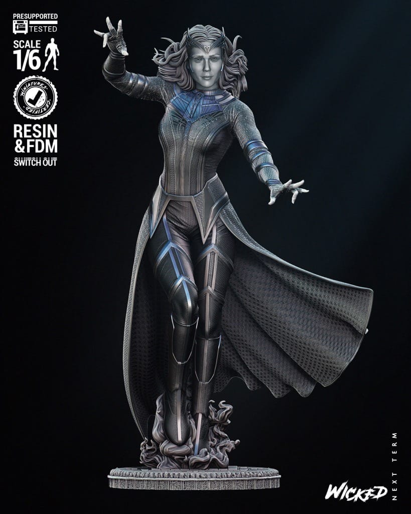 P站图纸印象馆 3DWicked 漫威 绯红女巫 3DWicked 漫威 绯红女巫