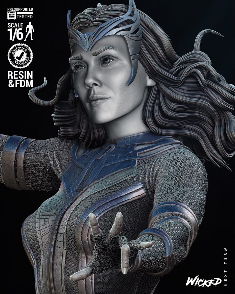 P站图纸印象馆 3DWicked 漫威 绯红女巫 3DWicked 漫威 绯红女巫