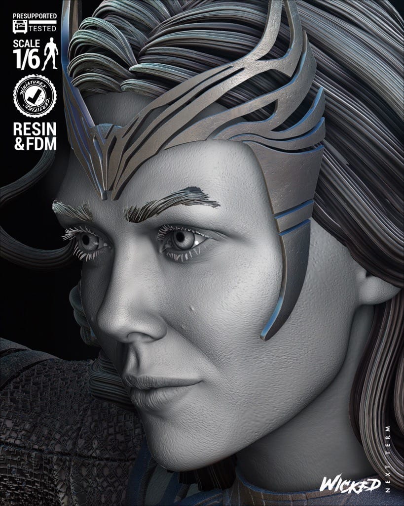 P站图纸印象馆 3DWicked 漫威 绯红女巫 3DWicked 漫威 绯红女巫