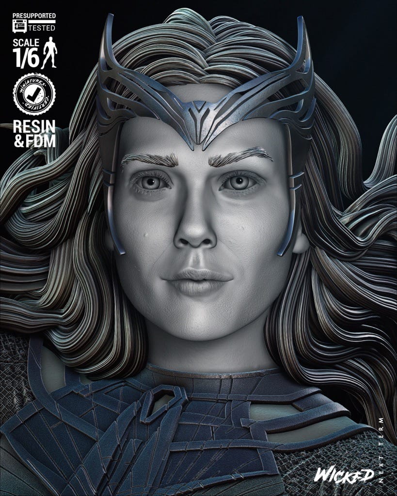 P站图纸印象馆 3DWicked 漫威 绯红女巫 3DWicked 漫威 绯红女巫