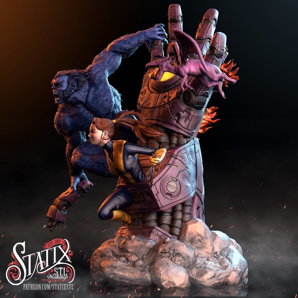 P站图纸印象馆 STATIX 漫威 野兽和凯蒂·普莱德 STATIX 漫威 野兽和凯蒂·普莱德