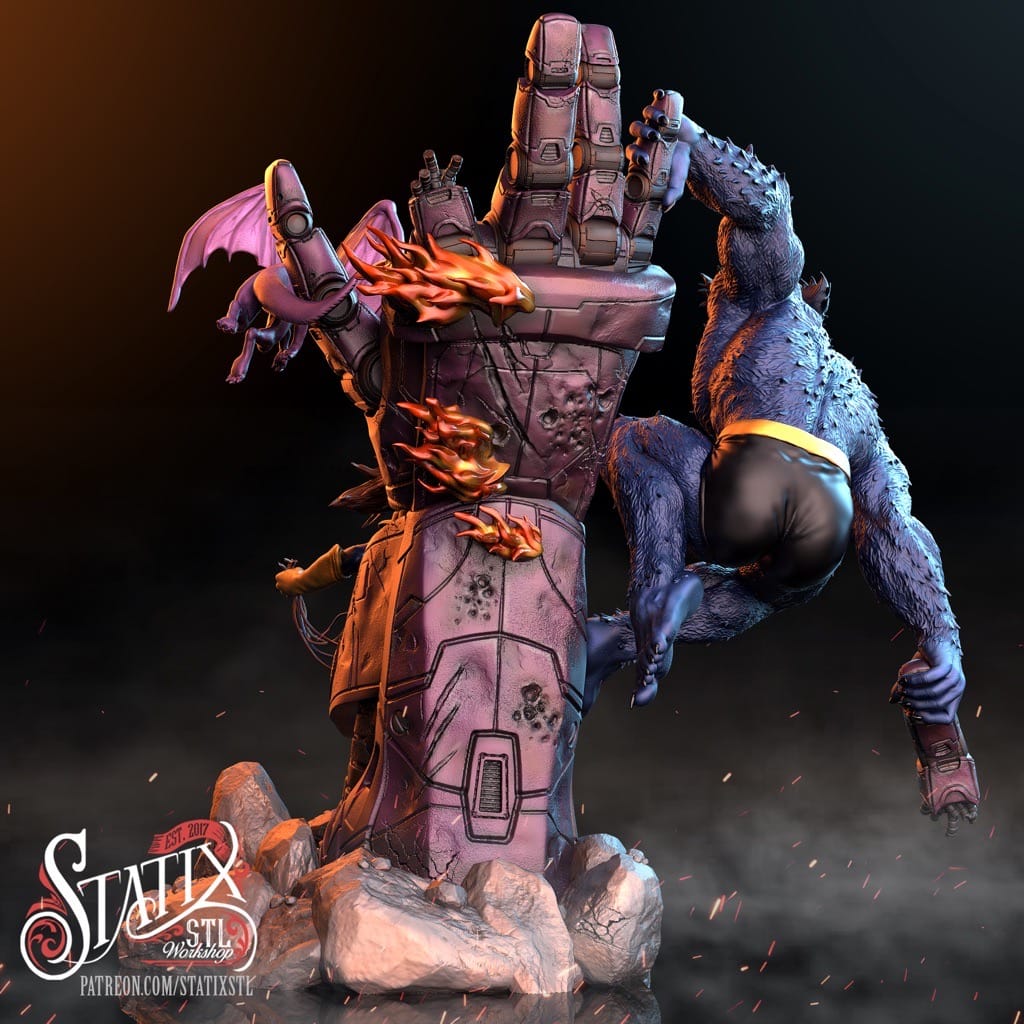 P站图纸印象馆 STATIX 漫威 野兽和凯蒂·普莱德 STATIX 漫威 野兽和凯蒂·普莱德