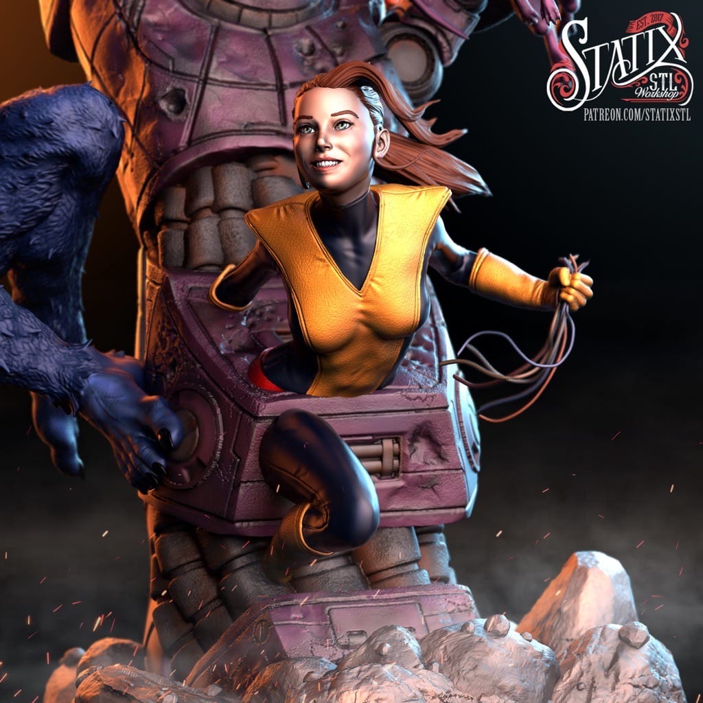 P站图纸印象馆 STATIX 漫威 野兽和凯蒂·普莱德 STATIX 漫威 野兽和凯蒂·普莱德