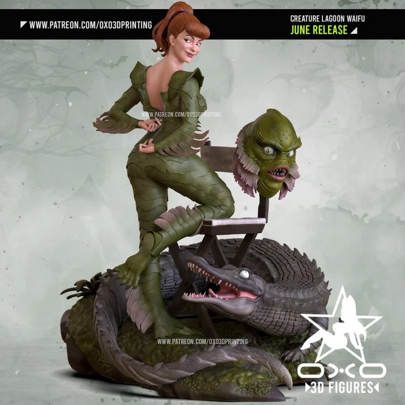 P站图纸印象馆 OXO3D DC漫画 黑湖妖潭 OXO3D DC漫画 黑湖妖潭