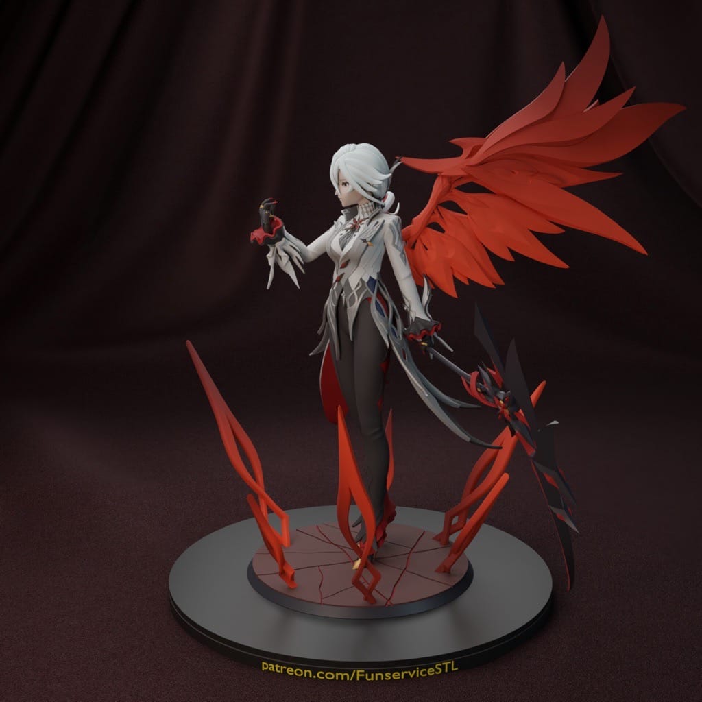 P站图纸印象馆 FunserviceSTL 原神 阿蕾奇诺 FunserviceSTL 原神 阿蕾奇诺