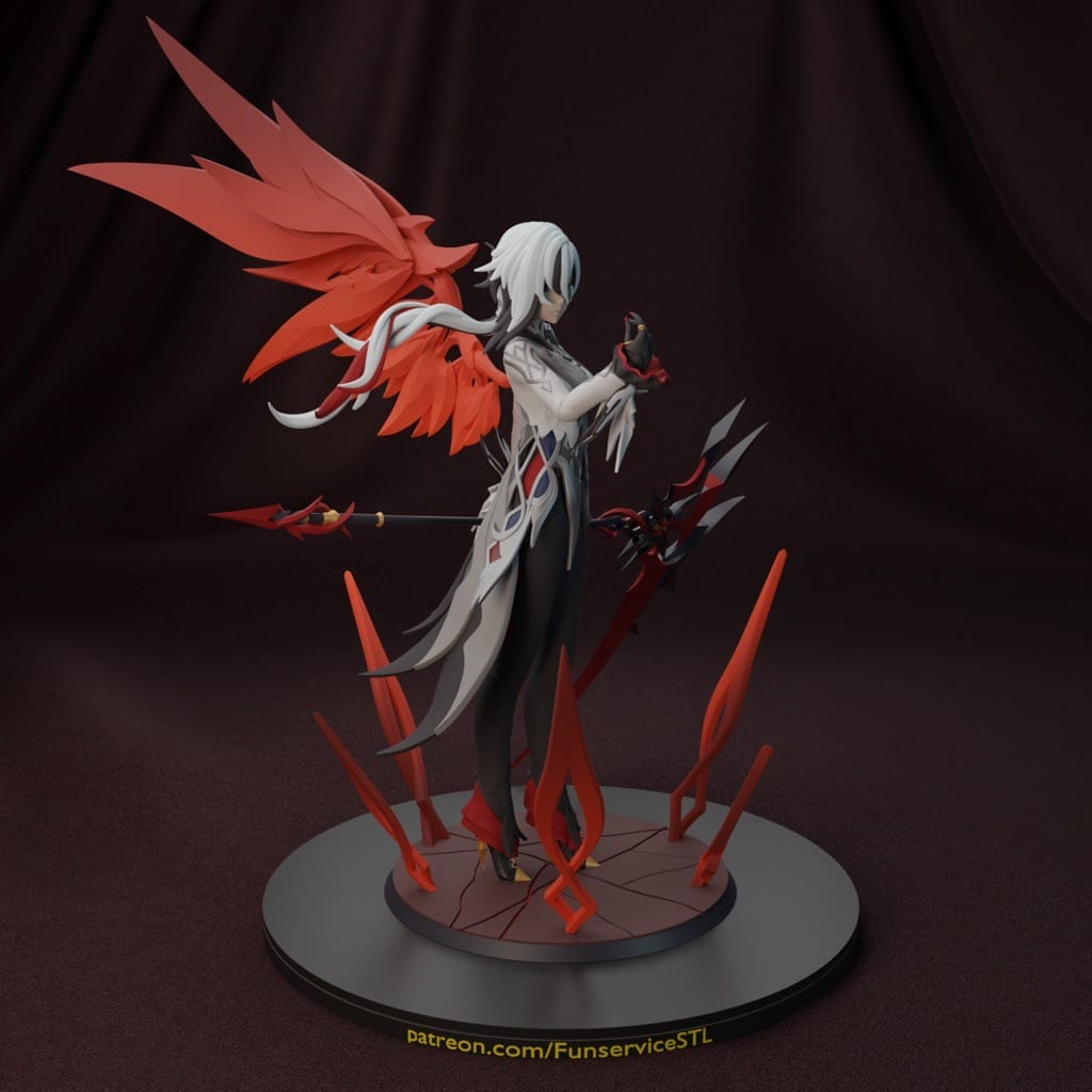 P站图纸印象馆 FunserviceSTL 原神 阿蕾奇诺 FunserviceSTL 原神 阿蕾奇诺