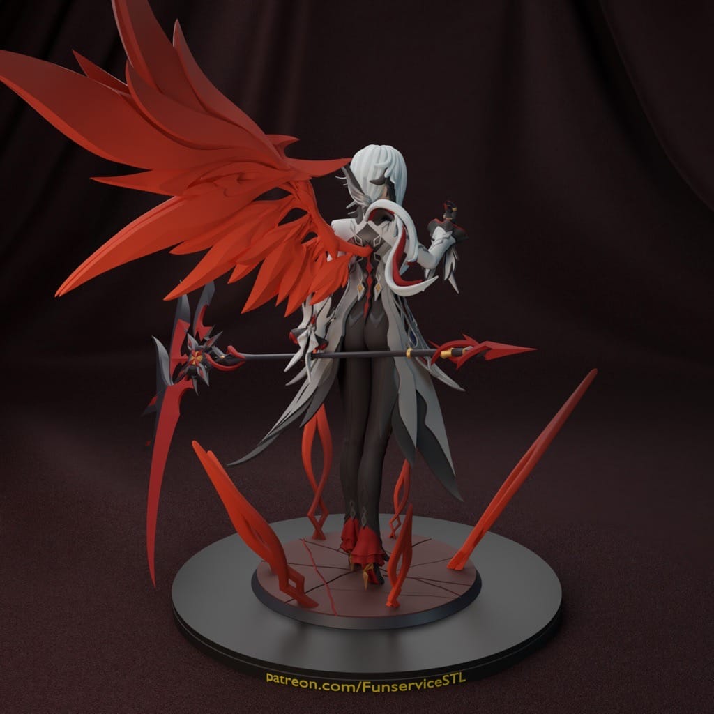 P站图纸印象馆 FunserviceSTL 原神 阿蕾奇诺 FunserviceSTL 原神 阿蕾奇诺