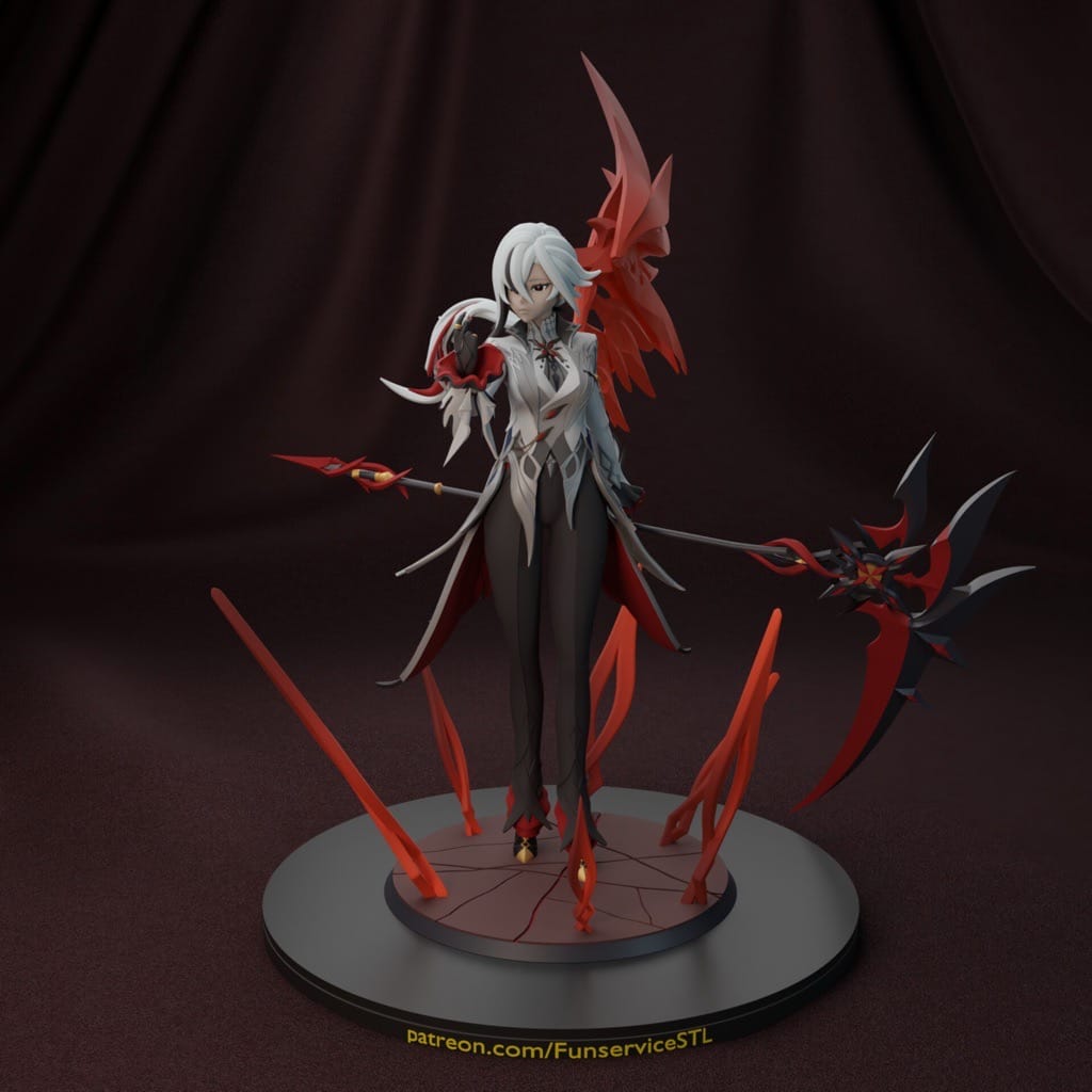 P站图纸印象馆 FunserviceSTL 原神 阿蕾奇诺 FunserviceSTL 原神 阿蕾奇诺