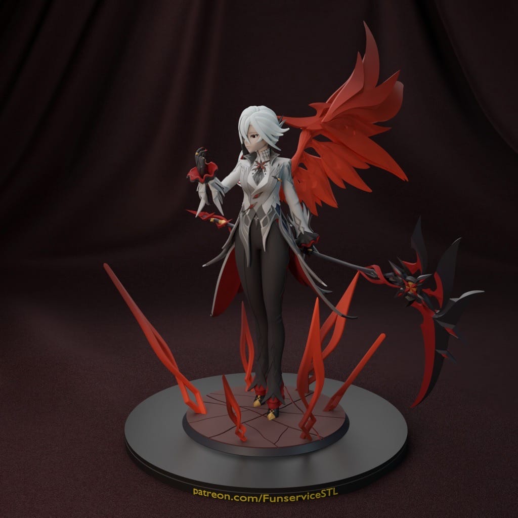 P站图纸印象馆 FunserviceSTL 原神 阿蕾奇诺 FunserviceSTL 原神 阿蕾奇诺