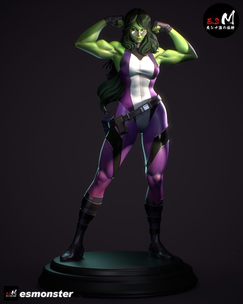 P站图纸印象馆 ESMonster 漫威 女绿巨人 ESMonster 漫威 女绿巨人