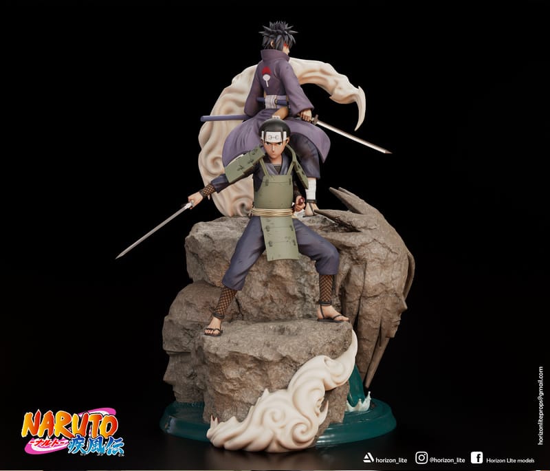 P站图纸印象馆 火影忍者 柱间千手和宇智波斑 火影忍者 柱间千手和宇智波斑