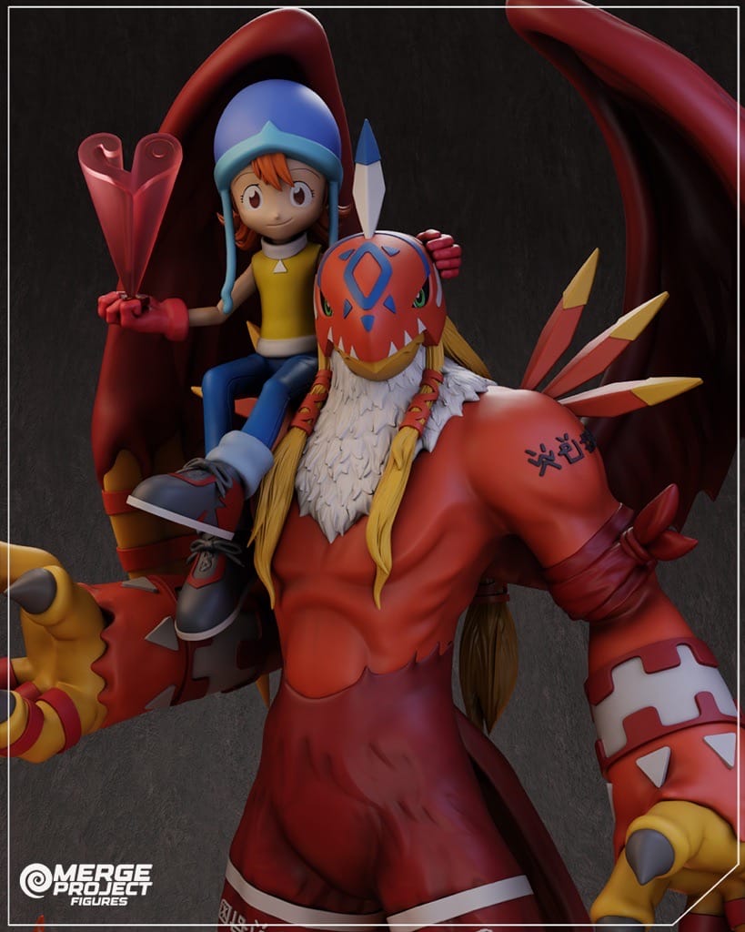 P站图纸印象馆 MPF 数码宝贝 迦楼罗兽和素娜 MPF 数码宝贝 迦楼罗兽和素娜