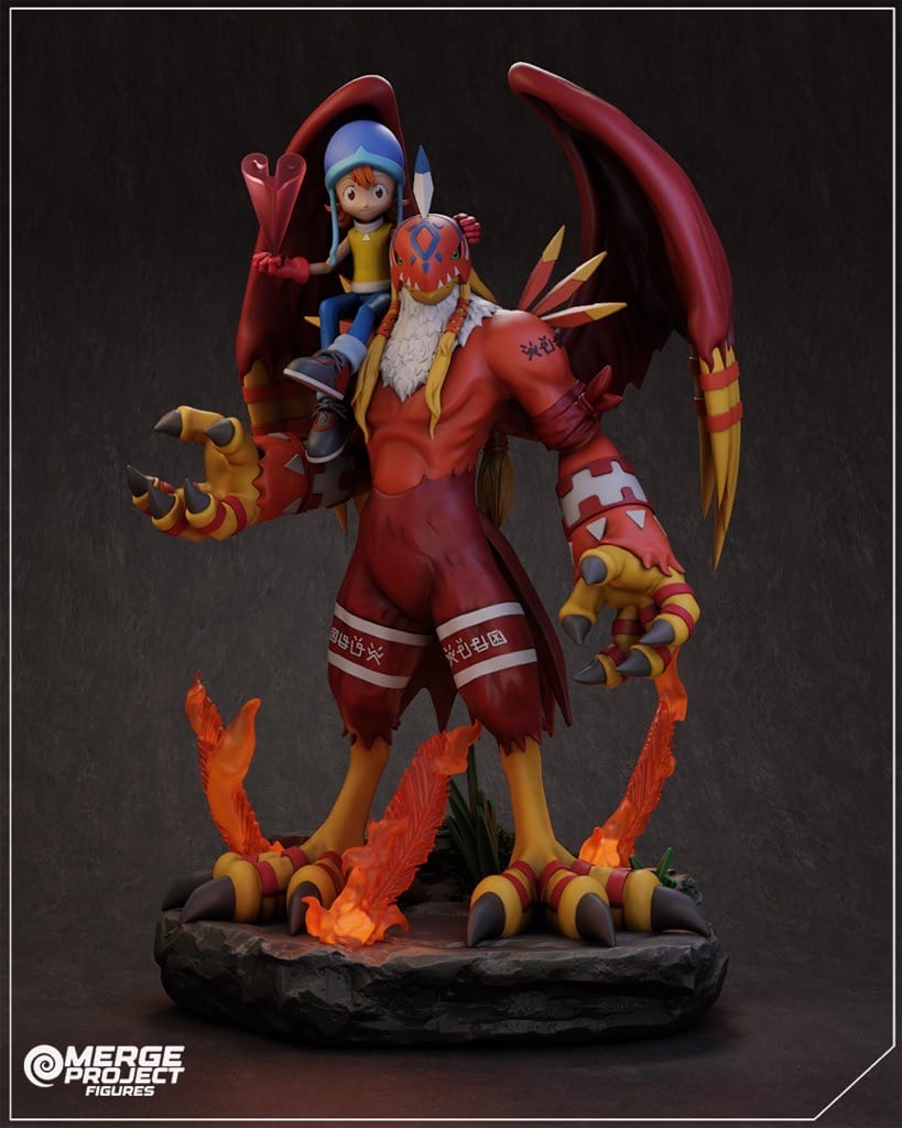 P站图纸印象馆 MPF 数码宝贝 迦楼罗兽和素娜 MPF 数码宝贝 迦楼罗兽和素娜