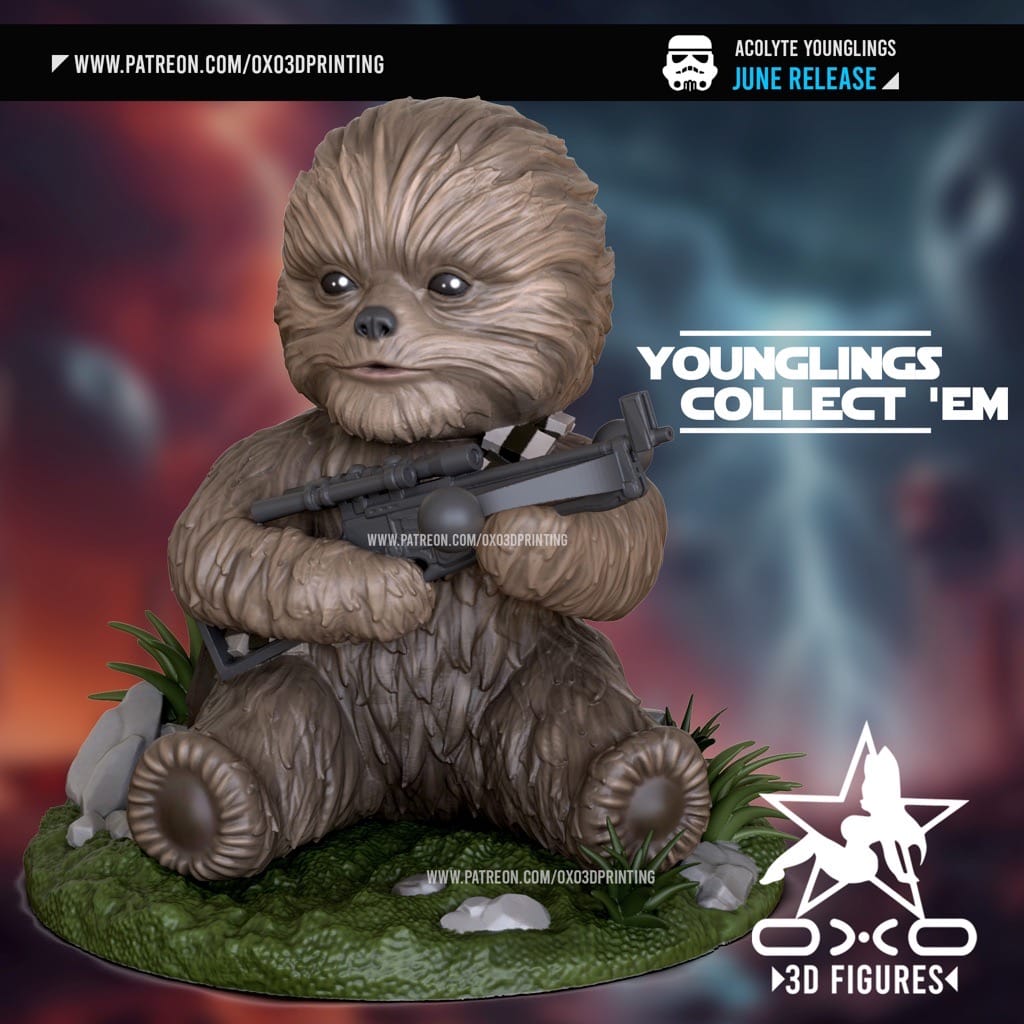 P站图纸印象馆 OXO3D 星球大战 绝地学徒 OXO3D 星球大战 绝地学徒