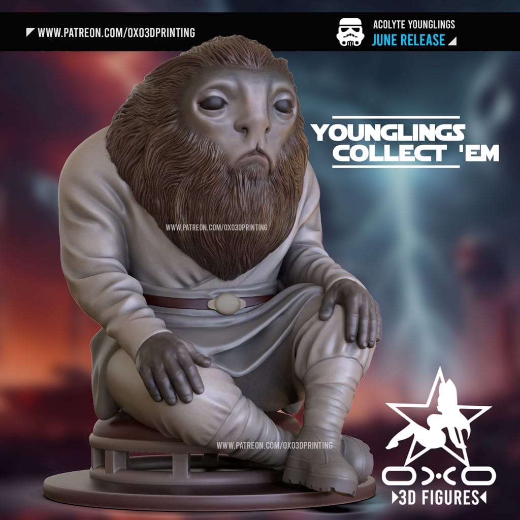 P站图纸印象馆 OXO3D 星球大战 绝地学徒 OXO3D 星球大战 绝地学徒