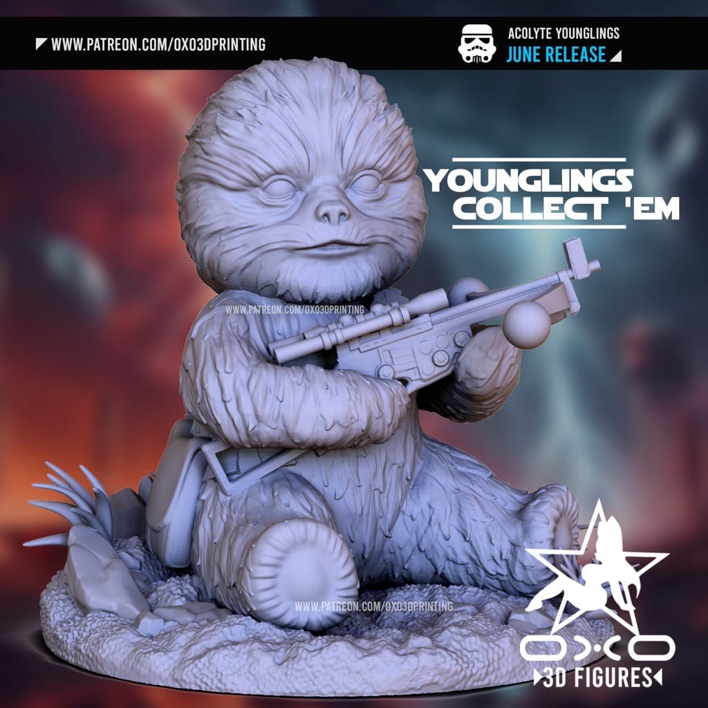 P站图纸印象馆 OXO3D 星球大战 绝地学徒 OXO3D 星球大战 绝地学徒